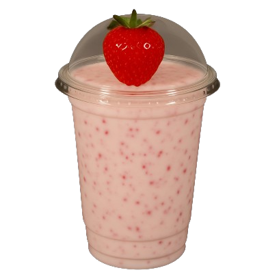 Strawberry with milk