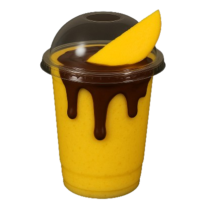 Mango with chocolate