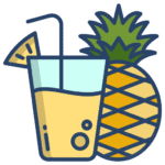 Pineapple with milk
