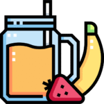 Strawberry with banana